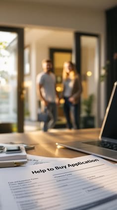 Buyers viewing a house with estate agent
