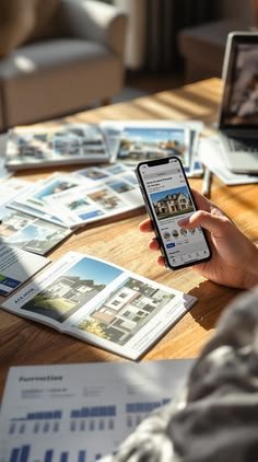 Professional property listing on laptop